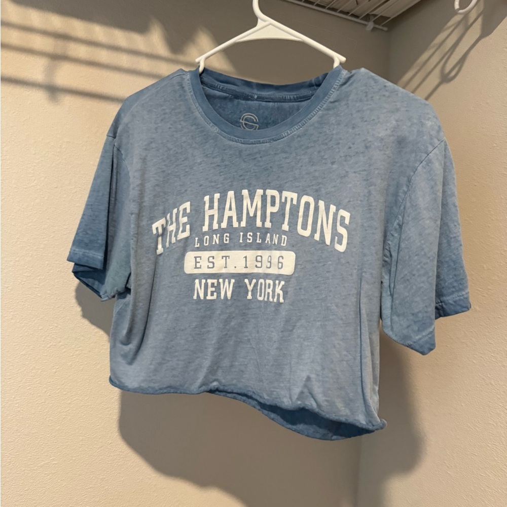 Social Culture Blue Cotton Top